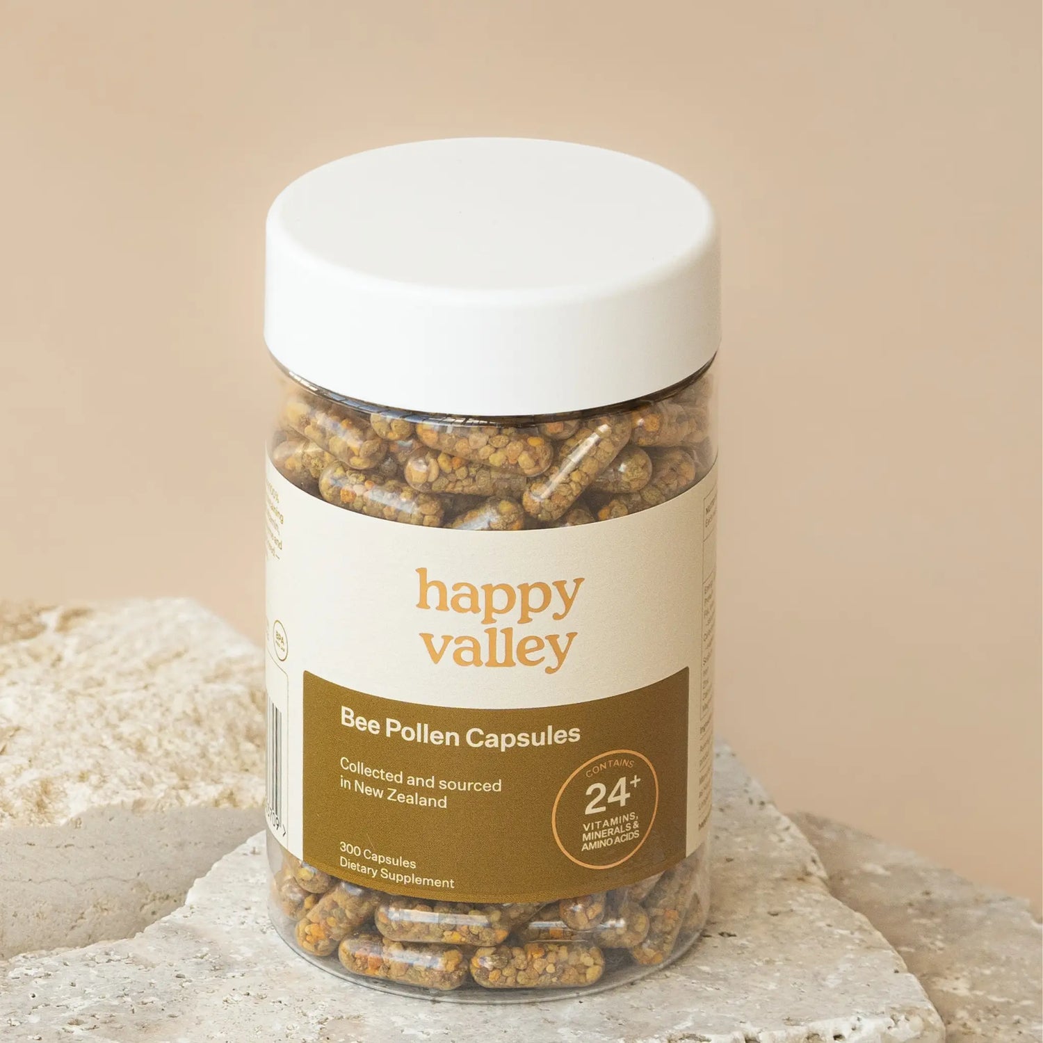 Bee Pollen Capsules 300 Happy Valley