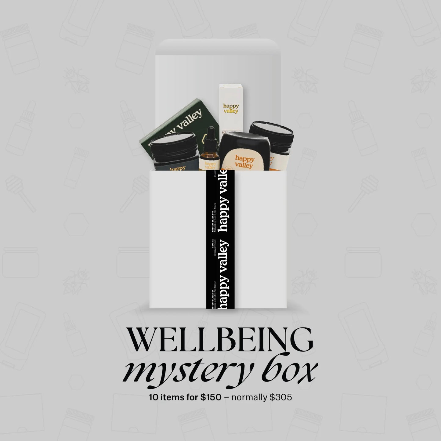 Wellbeing Mystery Box Happy Valley Honey