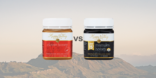 The-difference-between-Clover-Mānuka-Honey Happy Valley Honey