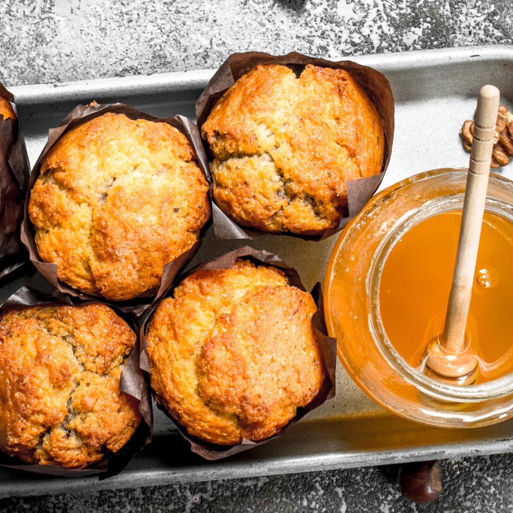 Comb Honey, Apple and Cinnamon Muffins