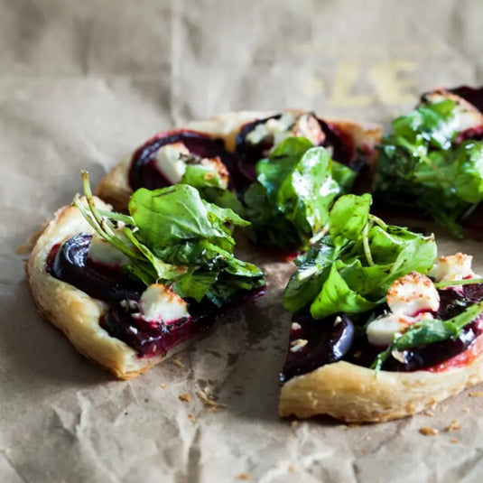 Beetroot-Thyme-Goats-Cheese-Tart Happy Valley Honey
