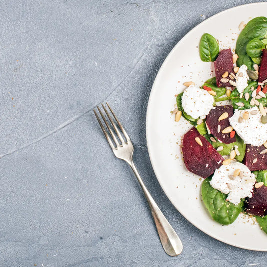 Beetroot-Goat-s-Cheese-Stacks-with-Rosemary-Honey-Dressing Happy Valley Honey