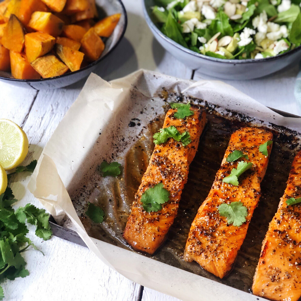 Honey, Lime & Pepper Salmon