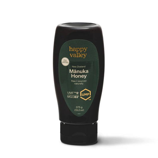 Creamy & Squeezy UMF 5+ MGO 83+ Mānuka Honey Happy Valley Honey